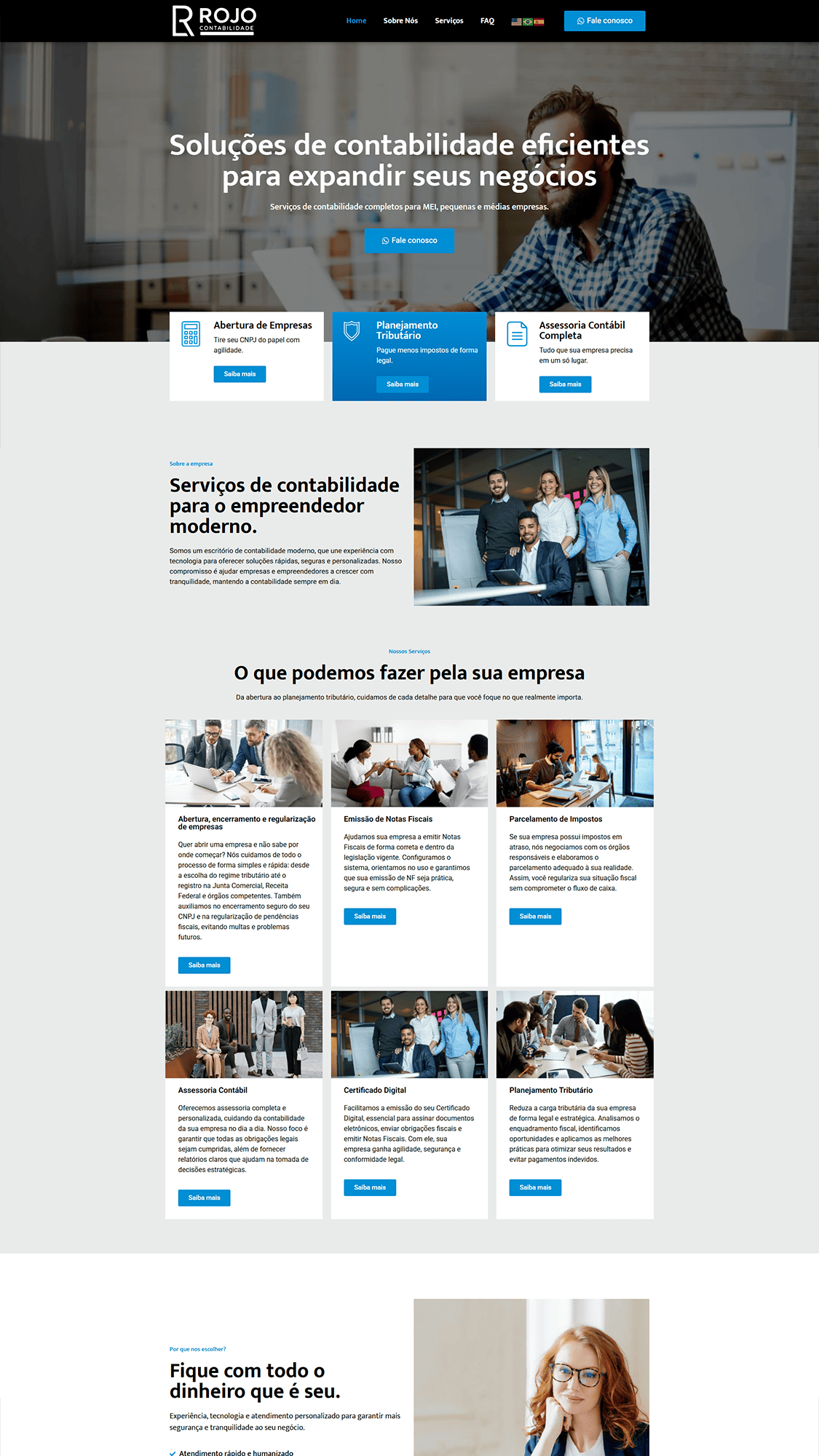 Criação de sites para contabilidade contador contadora